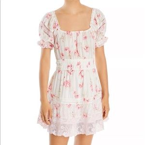 LoveShackFancy Lilium Cotton Mini Dress